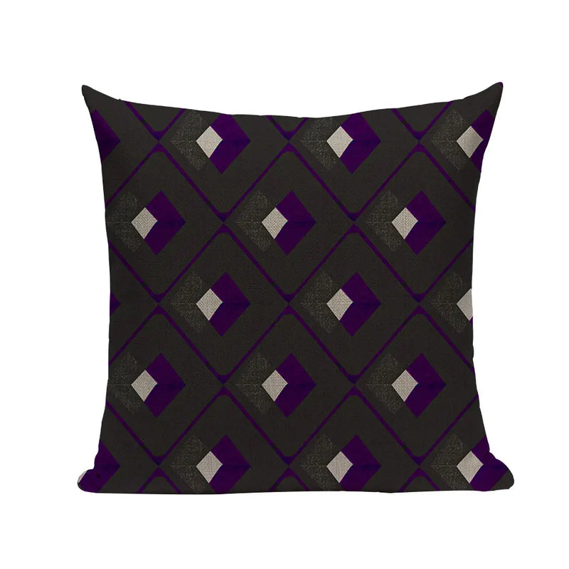 Axyaa Geometric Wave Dots Line Spring Cushion Cover - Black White - Custom Home Decor Pillow Cover
