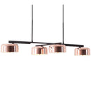 Axyaa Postmodern 4-Head Pendant Light for Dining Bar Office, Modern LED Suspension Lighting