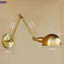 Axyaa Retro Vintage Swing Arm Wall Lamp Industrial Sconce Lighting