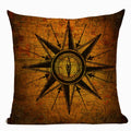 Axyaa Union Jack American Flag Throw Pillow Cases, 45x45cm, Top King Size Bed Print