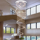 Axyaa Spiral Crystal Chandelier for Home & Hotel Ceiling Lighting