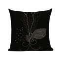 Axyaa Geometric Wave Dots Line Spring Cushion Cover - Black White - Custom Home Decor Pillow Cover