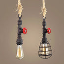 Axyaa Vintage Loft Pipe Pendant Chandelier