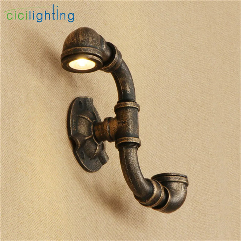 Axyaa Water Pipe Decor LED Wall Light Warm White 5W 10W for Kitchen Bedroom Stairs