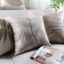 Axyaa Tropical Leaves Herbarium Fern Cushion Cover for Home Decor 45x45cm/30x50cm