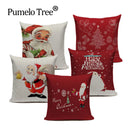 Axyaa Christmas Cushion Cover: Festive Square Pillow Case for Home Xmas Ambience