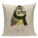 Axyaa Cute Animal Cartoon Home Decor Cushions - Golden Retriever & Koala Pillows