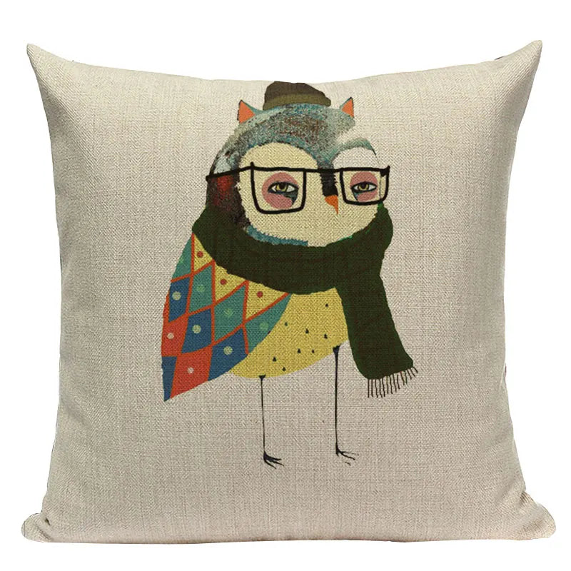 Axyaa Cute Animal Cartoon Home Decor Cushions - Golden Retriever & Koala Pillows