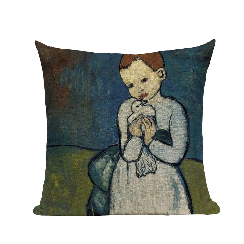 Axyaa Picasso Paintings Decorative Cushion Covers - Starry Night & Abstract Art
