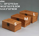 Axya Bamboo Business Card & Jewelry Storage Box, Cotton Swab Holder & Key Organizer