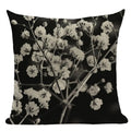 Geometric Meditation Decorative Throw Pillow Cover Axyaa Black White Linen Square Case