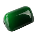 Axyaa Green/White Glass Bankers Lamp Shade Cover Live Edge Glass Replacement