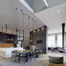 Axyaa Geometric Pendant Light - Black/White Vintage DIY Line - Living Room, Dining Room, Foyer