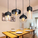 Axyaa Glass Nordic Pendant Lamp for Dinning Room and Cafe, Modern Industrial Lighting Fixtures