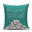 Axyaa Custom Linen Pillowcase for Home Sofa Decor - Cat Happy Reading Book Cover