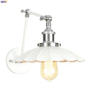 Axyaa Vintage Swing Arm Wall Lamp Industrial Style for Bedroom Living Room