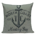 Nautical Anchor Velvet Throw Pillows for Home & Car Decor by Axyaa