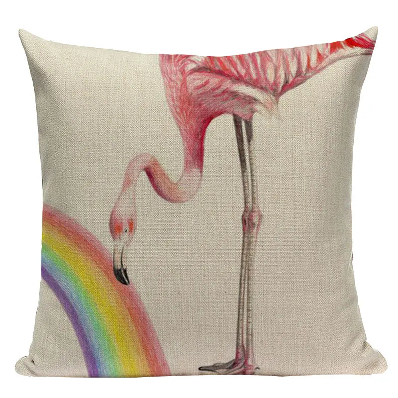 Axyaa Geometric Cushion Covers - Monkey Horse Print, Custom Home Décor, Throw Pillows