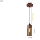 Axyaa Glass Nordic Pendant Lamp for Dinning Room and Cafe, Modern Industrial Lighting Fixtures