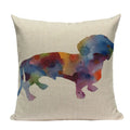 Axyaa Cute Dog Pillow Cases Cartoon Animal Decorative Pillows for Couch