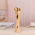 Axyaa Gold-Plated Ceramic Vase: Elegant Home Decor & Wedding Decoration