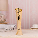 Axyaa Gold-Plated Ceramic Vase: Elegant Home Decor & Wedding Decoration