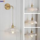 Axyaa Nordic Glass Wall Lamp LED Sconce Vintage Edison Lighting