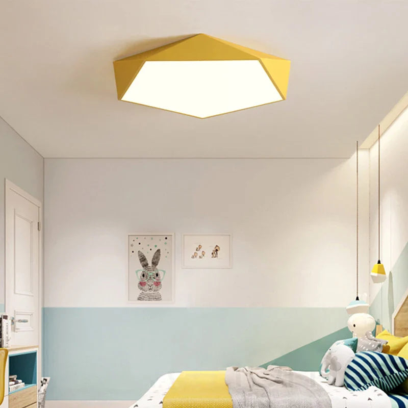 Axyaa Geometric LED Ceiling Lamps for Living Room Aisle and Balcony Lighting