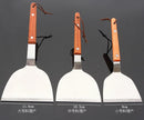 Axya Stainless Steel Turner Spatula Scraper with Wooden Handle
