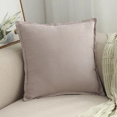 Axyaa Soft Pink Fringed Suede Pillow Case 45x45cm Home Decor