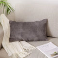 Axyaa Monochrome Corduroy Velvet Pillow Case, 40x60cm