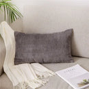 Axyaa Monochrome Corduroy Velvet Pillow Case, 40x60cm