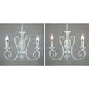 Axyaa Nordic Wrough Iron Chandelier for Living Room Bedroom Foyer Lighting