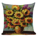 Retro Flower Cushion Cover - Axyaa Brand - Home Decor Luxury Pillows