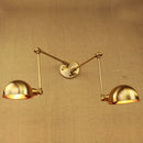 Axyaa Industrial Vintage Wall Lamp Double Swing Arm Sconce Fixtures