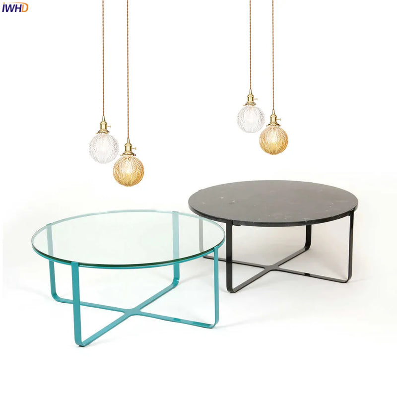 Axyaa Nordic LED Glass Pendant Lamp for Home Lighting