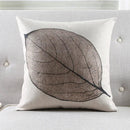 Axyaa Tropical Leaves Herbarium Fern Cushion Cover for Home Decor 45x45cm/30x50cm