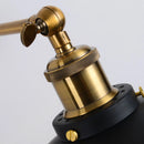 Axyaa Vintage Industrial Wall Sconces Metal Lampshade E27 Edison Bulbs