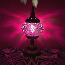 Axyaa Mediterranean Style Glass Mosaic Table Lamp
