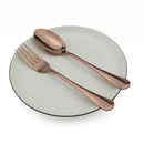 Axyaa Rose Gold Stainless Steel Cutlery Set Fork Spoon Dinnerware