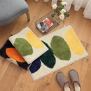 Microfiber Lemon Design Non-Slip Bathroom Mat for Home Decoration by Axyaa