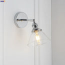 Axyaa Nordic Copper Wall Lamp - Vintage Glass LED Wall Lights - Modern Bedroom/Bathroom Light