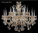 Axyaa Luxury Crystal Chandelier Gold/Cognac/Clear Modern Big Lustres Lighting Fixture