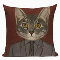 Axyaa Meow Star Cat Cushion Cover 45x45cm - Cute Cartoon Animal Design