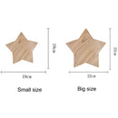 Axyaa Star Wood Wall Lamp - Modern Living Room Bedroom Light