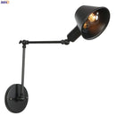 Axyaa Black Iron Industrial LED Wall Light Fixture Vintage Loft Style Edison Wall Lamp