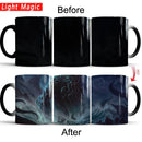 Axyaa Color Changing Cthulhu Coffee Mug 350ml Ceramic Magic Cup Gift