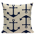 Nautical Anchor Throw Pillow Cover - Axyaa Branded Home Decor Collection