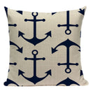 Nautical Anchor Throw Pillow Cover - Axyaa Branded Home Decor Collection
