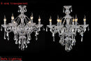 Axyaa Modern Crystal Chandelier: 4/6/8/15 Arm Lamp for Home Bedroom & Living Room